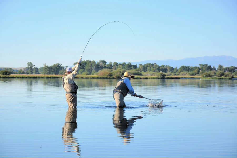 Ennis Lake Fly Fishing - Fishermen