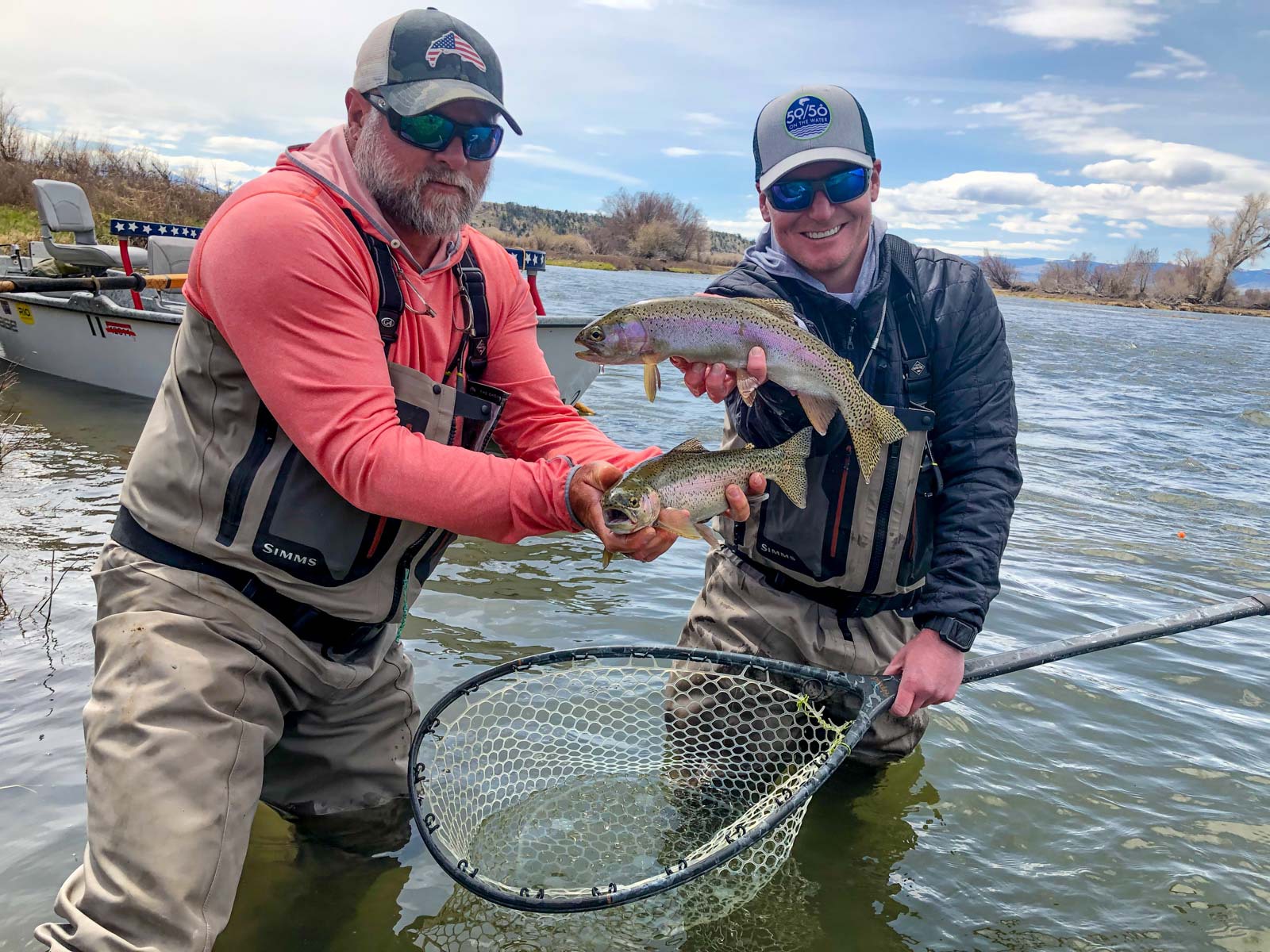 Montana Guided Fly Fishing Trips - Guest with trout