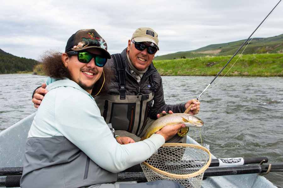 Guide Manny with a brown in High Water