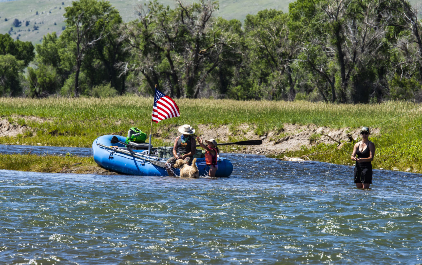 Family vacation on the Madison River fly fishing